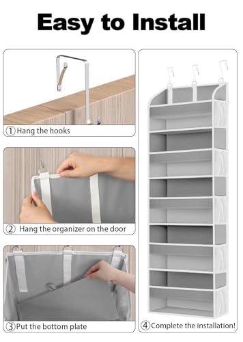 1 Pack Over The Door Storage Organizer with 5 Large Pockets