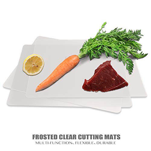 Flexible Plastic Cutting Boards for Kitchen (4 Count)