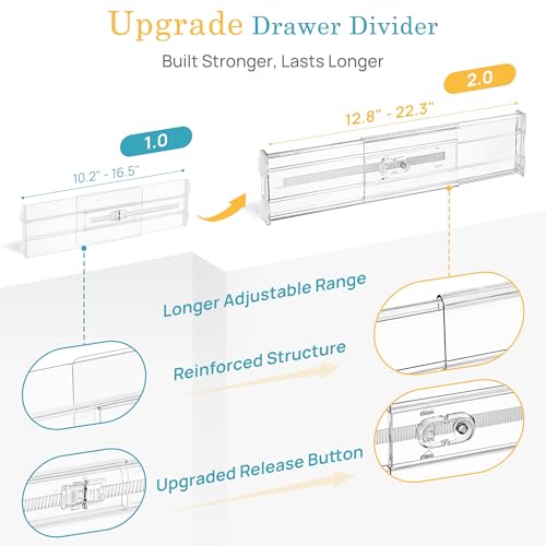 4" Regular Upgrade Drawer Divider for Clothes (12 Count)