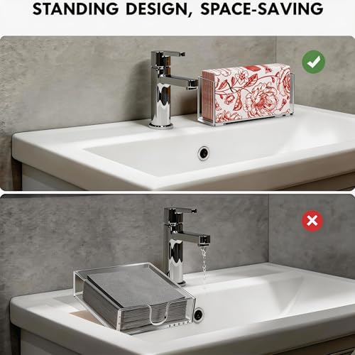 2 Pack Acrylic Guest Towel Holder for Bathroom