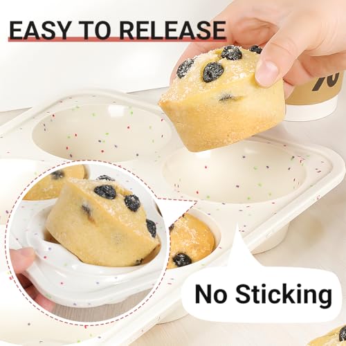 Silicone Muffin Pans for Baking (2 Count)