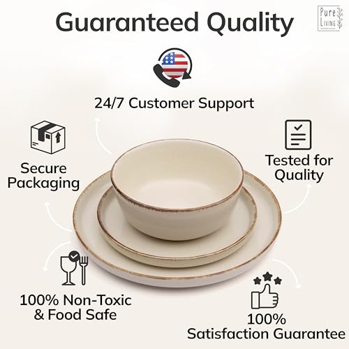 18 Piece Stoneware Dinnerware Set for 6 (18 Count)