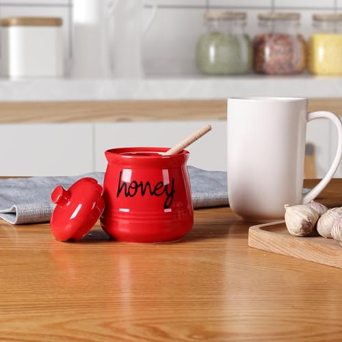 Honey Jar with Dipper and Lid (12 Ounce)
