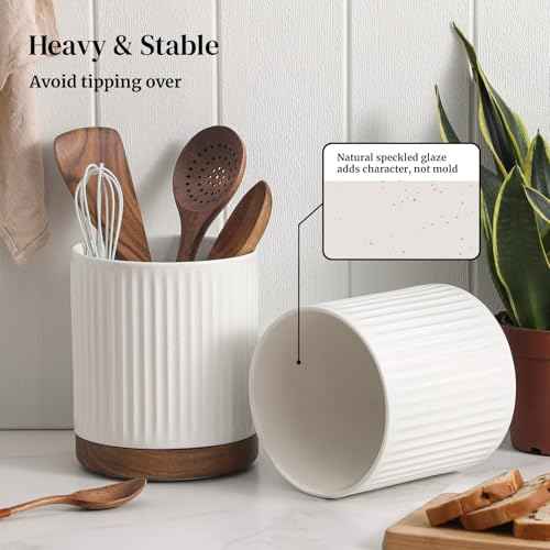 360° Rotating Extra Large Cooking Utensil Holder