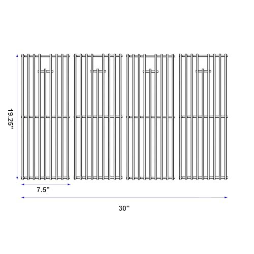 Stainless Steel Cooking Grill Grates Replacement for 16517 Bull BBQ Angus