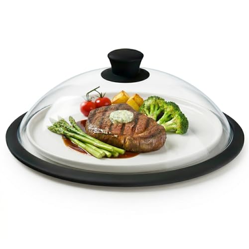 Vented Splatter Upgraded Tempered Glass Microwave Cover