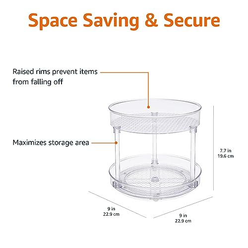 Lazy Susan Turntable Organizer for Spices and Condiments