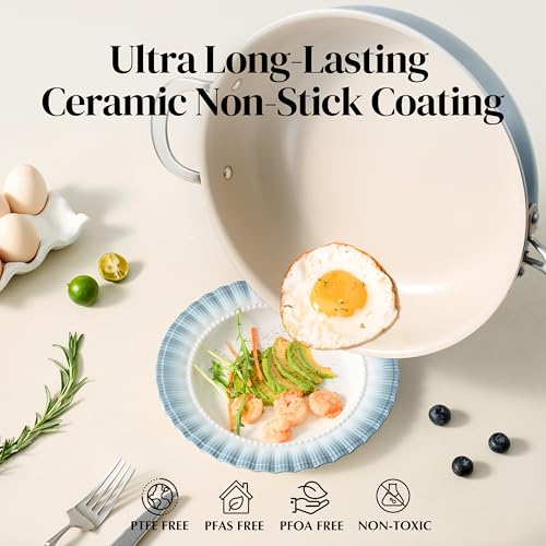 Ceramic Saute Pan with Lid