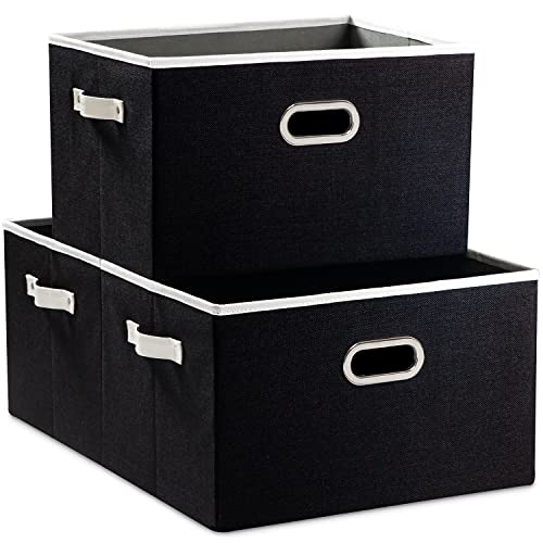 Larger Collapsible Storage Bins for Closet [3 (3 Count)
