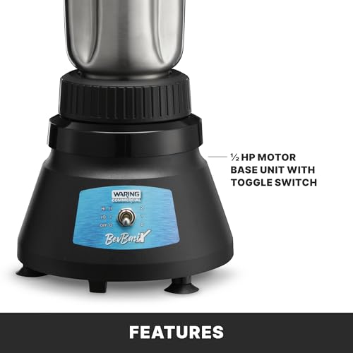BevBasix Bar Blender with 32 oz Stainless Steel Jar