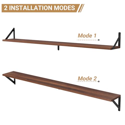 48 Inch Large Wall Bookshelves Set of 3 (3 Count)