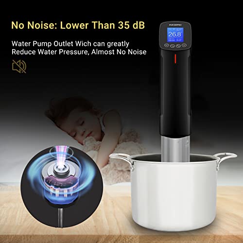 WIFI Sous Vide Cooker Bundle with 30 Sous Vide Bags and Pump