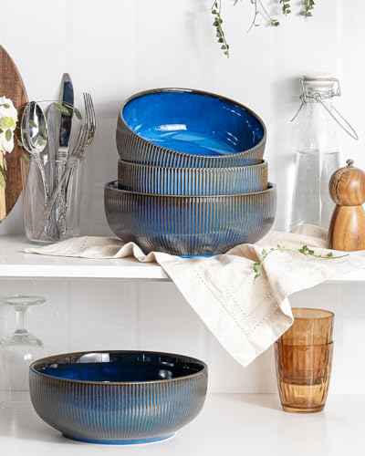Large Serving Bowls Ceramic Salad Bowl Set of 2 (2 Count)