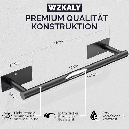 Matte Black Paper Towel Holder Under Cabinet Self Adhesive