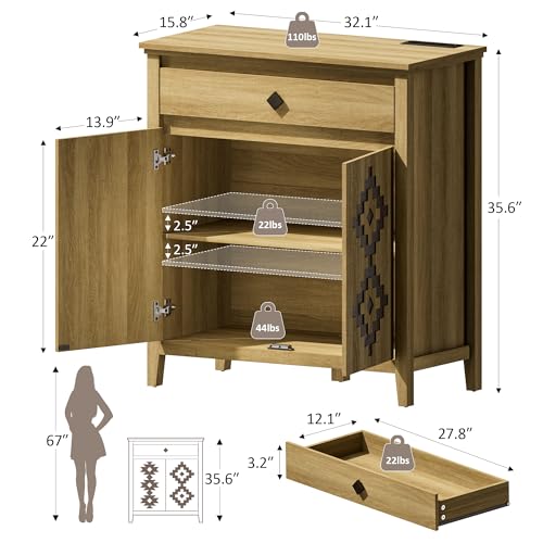 32'' Buffet Cabinet with Storage