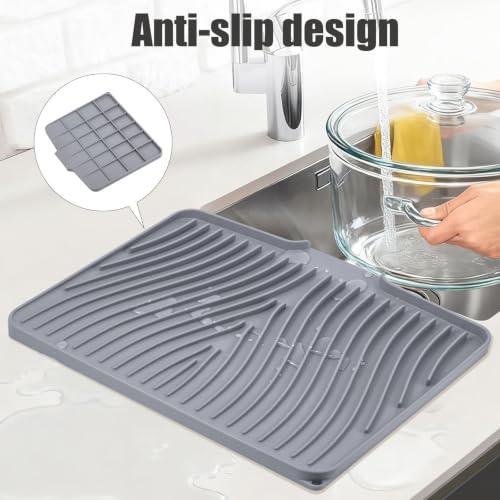 Silicone Dish Drying Mat for Kitchen Counter