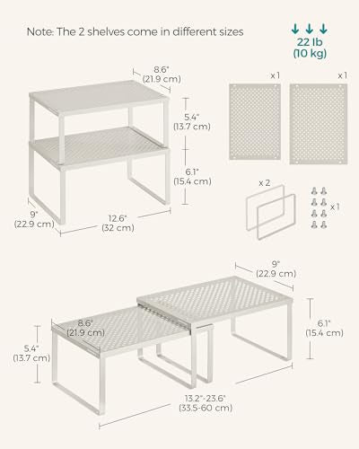 Set of 2 Metal Spice Racks (2 Count)