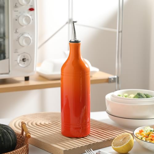 Sweejar Large Ceramic Olive Oil Dispenser Bottle