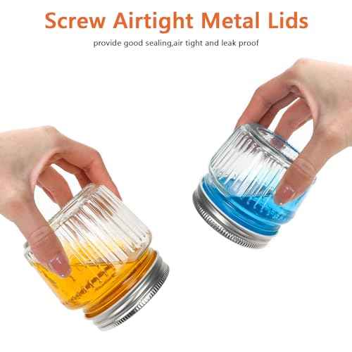 Small Glass Mason Jars with Lids (24 Count)
