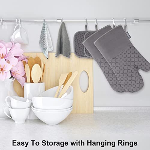 Oven Mitts and Pot Holders 6pcs Set