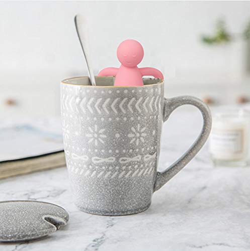 Loose Leaf Tea Infuser Tea Steeper for Girl Kid Extra Fine Mesh Pink