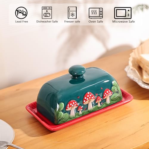 Ceramic Butter Dish with Lids