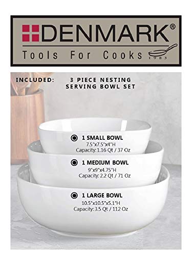 Denmark White Porcelain Chip Resistant Scratch Resistant Commercial Grade Serveware