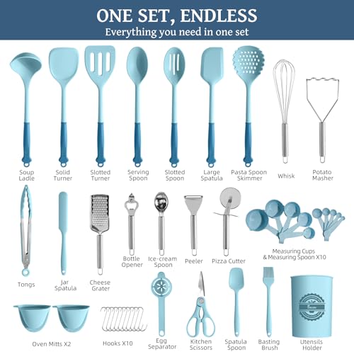 43Pcs Large Kitchen Utensils Set (43 Count)