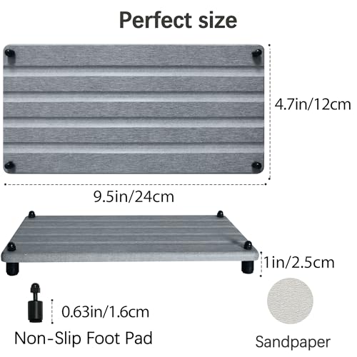 2 PCS Water Absorbing Stone Trays for Bathroom Sink Fast Drying Coasters (2 Count)