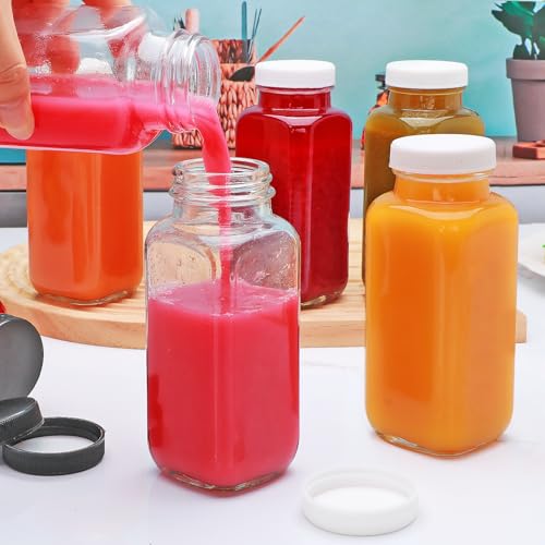 Juice Bottles With Caps 8 oz (12 Count)