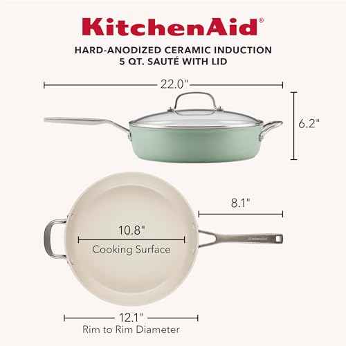 Hard Anodized Non Stick Ceramic Frying Pan 5