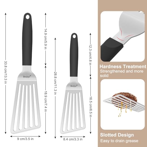 Stainlecss Steel Fish Spatula Set (2 Count)