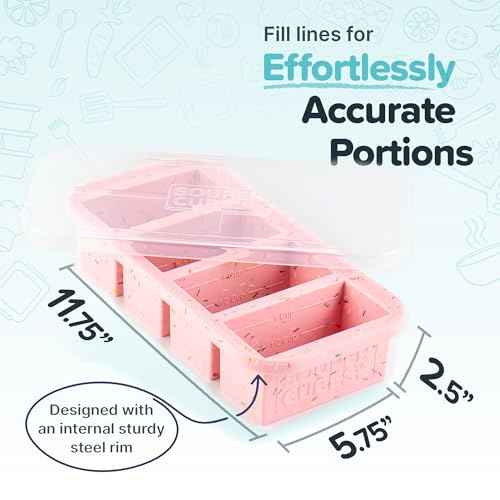 1 Cup Silicone Freezer Trays with Lids
