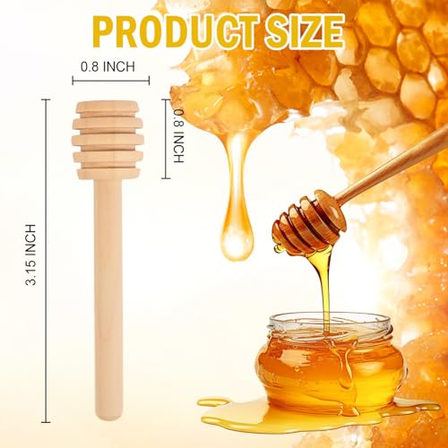 200 PCS Wooden Honey Dipper Sticks (200 Count)