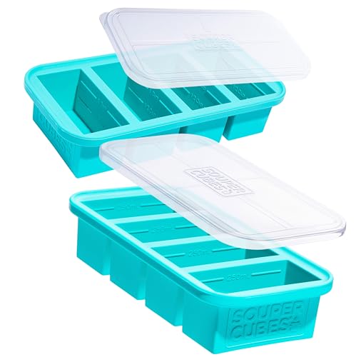 1 Cup Silicone Freezer Molds with Lids (2 Count)