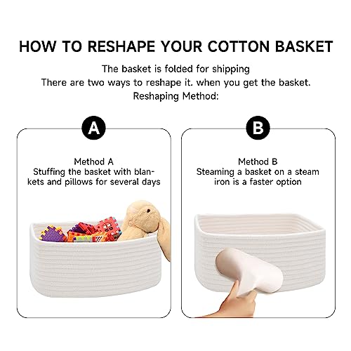 Small Storage Baskets for Organizing (4 Count)