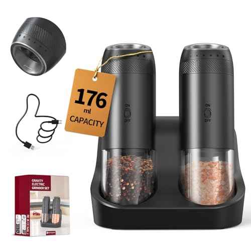 Rechargeable Salt and Pepper Grinder Set (2 Count)