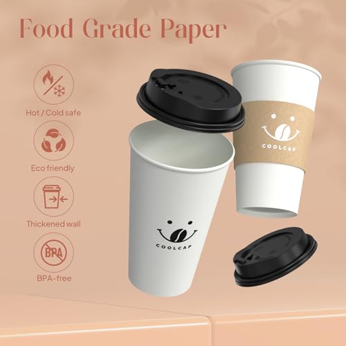 Coffee Cups with Lids and Sleeves (300 Count)