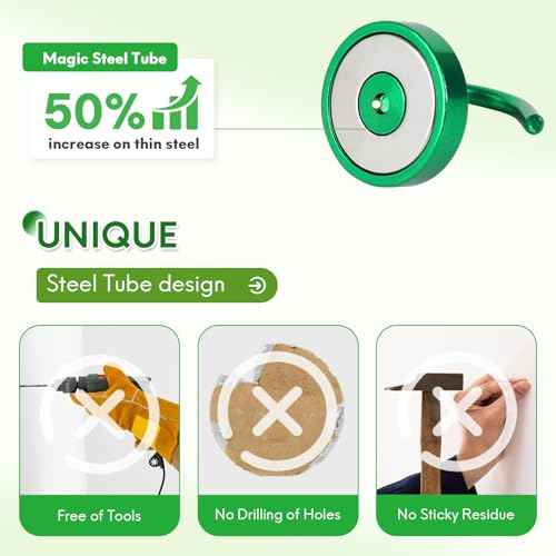 Magnetic Hooks Large Opening (6 Count)