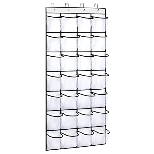 28 Large Pocket Over the Door Shoe Organzier