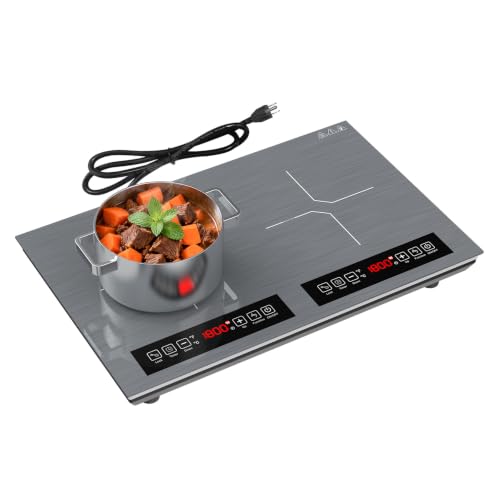 Double Induction Cooktop 2 Burner 110V 4000W Portable Table Stove