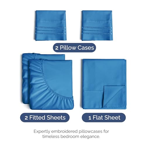 Split King Size 5 Piece Sheet Set