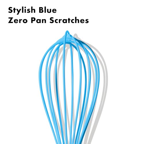 10 Inch Blue Silicone Whisk