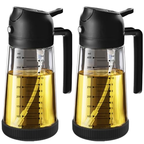 16oz Olive Oil Sprayer for Cooking with Silicone Base