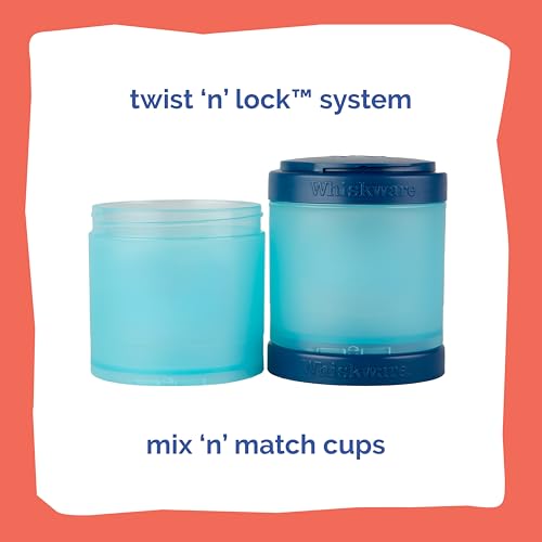 Ariel) DiSNEY PRINCESS Whiskware Stackable Snack Pack - 3 Jar + Handle - Purple/Green/Blue