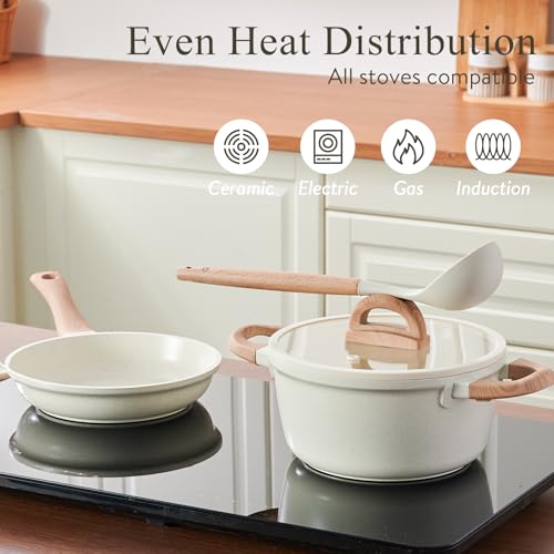 22 Piece Ceramic Cookware Set