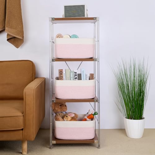 Large Storage Baskets for Organizing (4 Count)