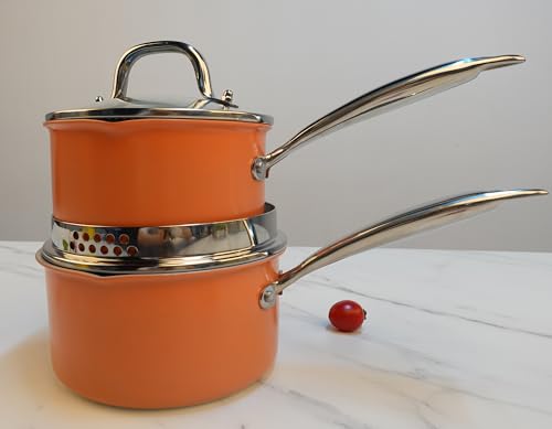 3.0 Quart Stainless Steel Pot Saucepan with Glass Strainer Lid