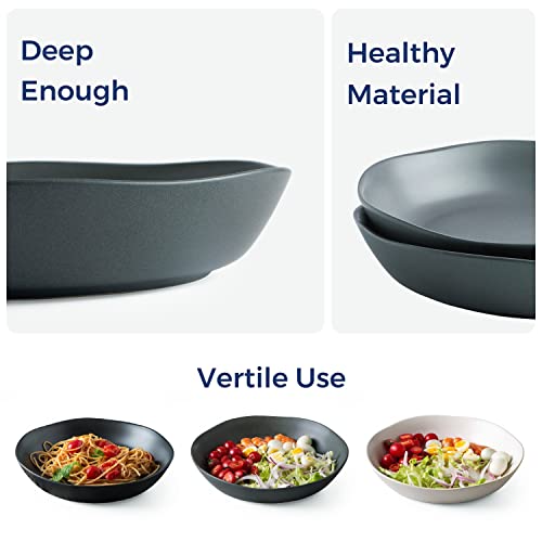 9.75'' Ceramic Large Pasta Bowls (4 Count)