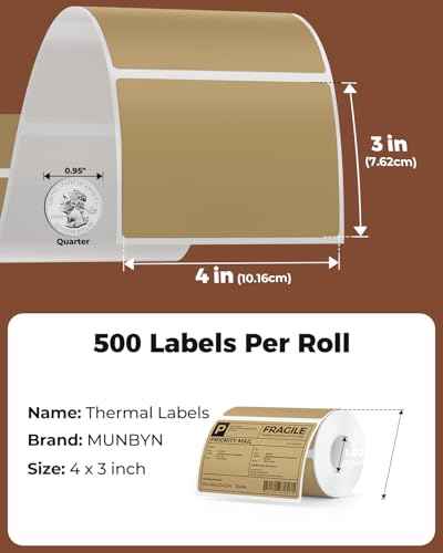 4x3 Thermal Labels (500 Count)